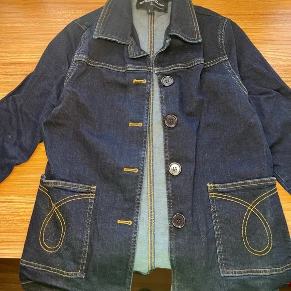 NWOT Astro Bettie Midge Button Down Jean Jacket - Picture 3 of 4